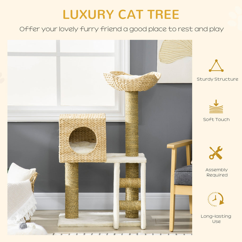 Cattail Weave Cat Tree - Kitty Tower