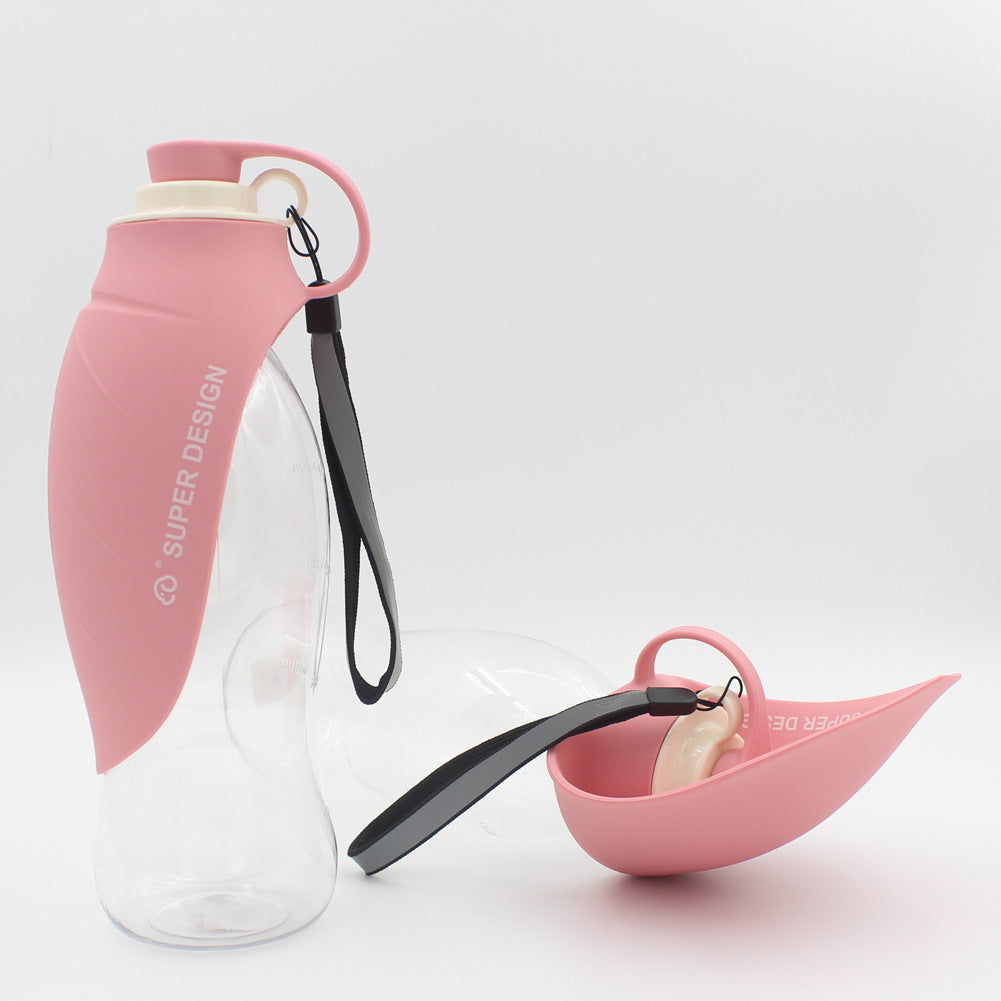 Mojotails Portable Pet Water Dispenser - 580ml Travel Drink Cup