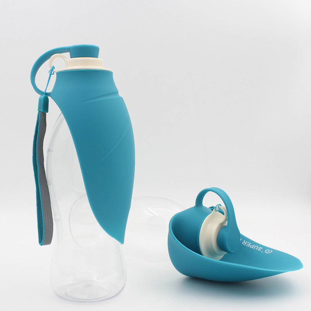 Mojotails Portable Pet Water Dispenser - 580ml Travel Drink Cup