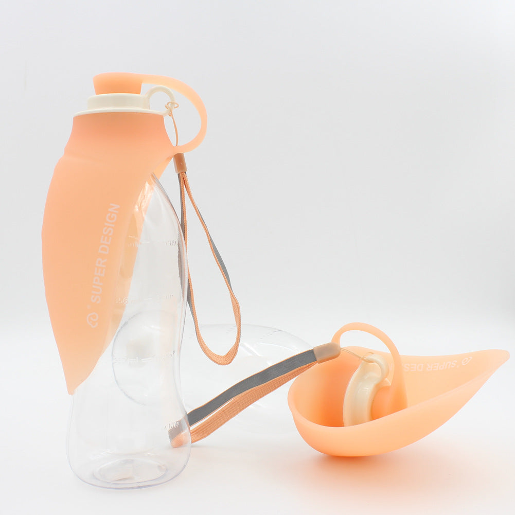 Mojotails Portable Pet Water Dispenser - 580ml Travel Drink Cup