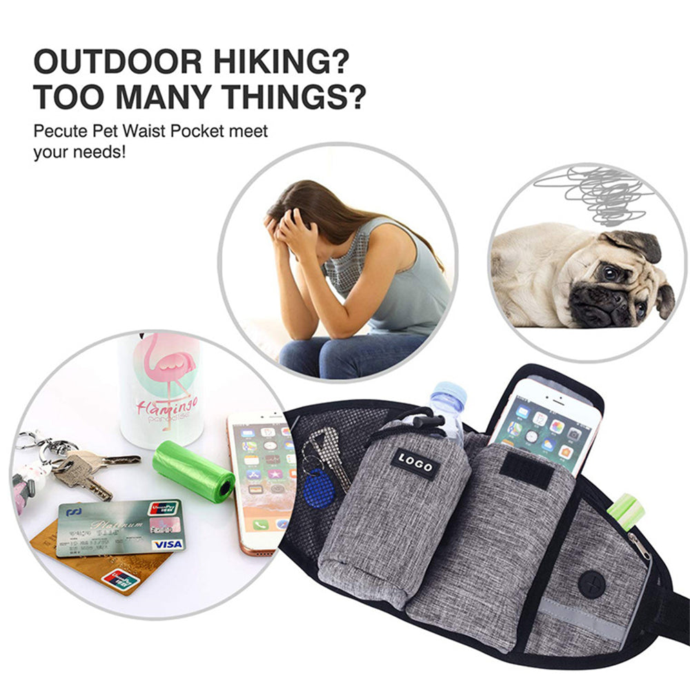 Dog Training Leash Waist Bag | Hands-Free Outdoor Pet Running
