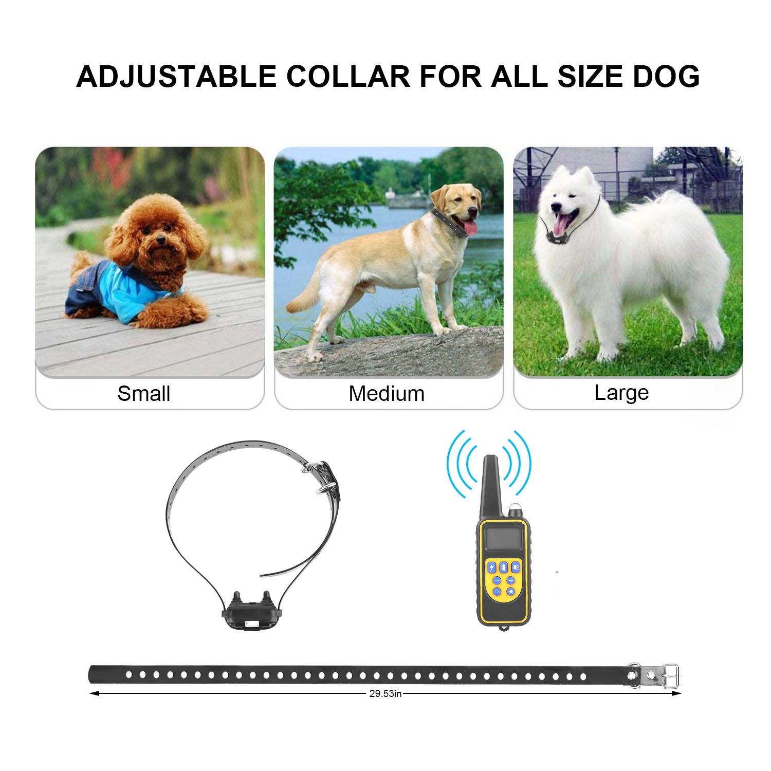 Dog Training Collar With Remote  IP67 Waterproof Pet Trainer