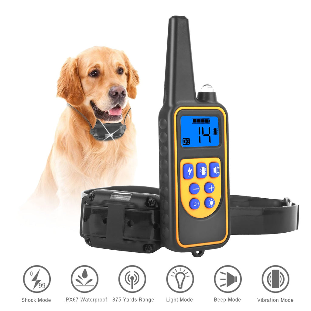 Dog Training Collar With Remote  IP67 Waterproof Pet Trainer