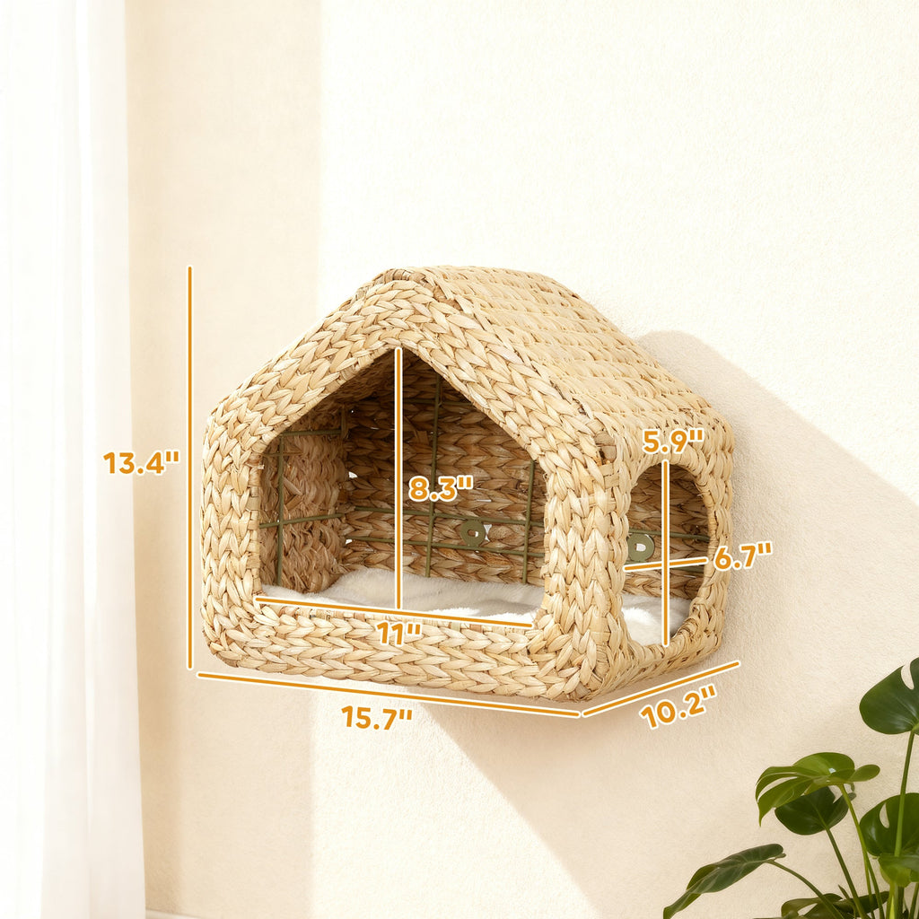 Wall Mounted Cat House, Cat Wall Furniture, Cat Wall Shelf with