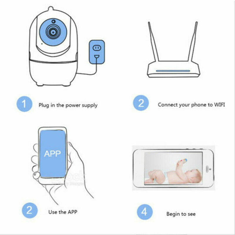 WiFi Wireless Indoor Home Security Camera Night Vision