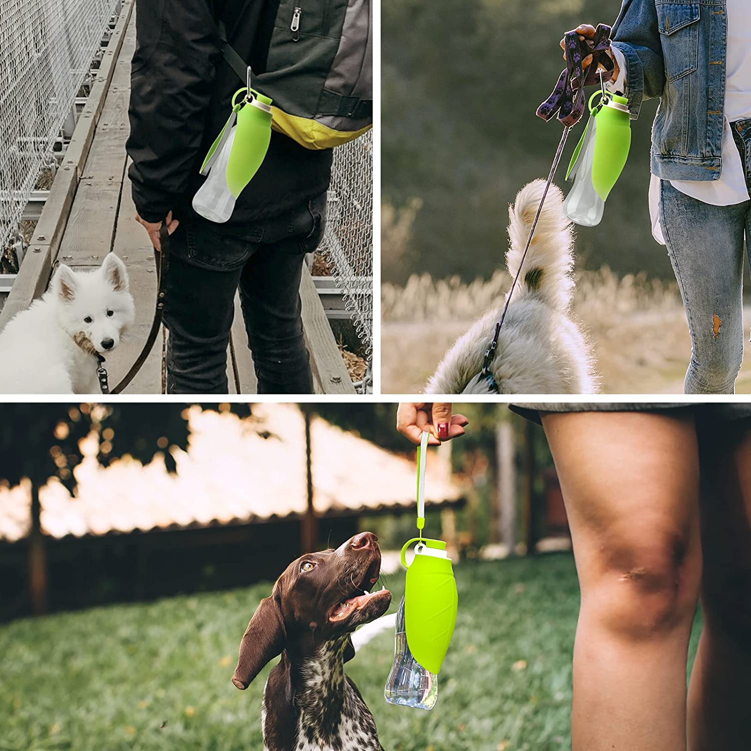 Mojotails Portable Pet Water Dispenser - 580ml Travel Drink Cup