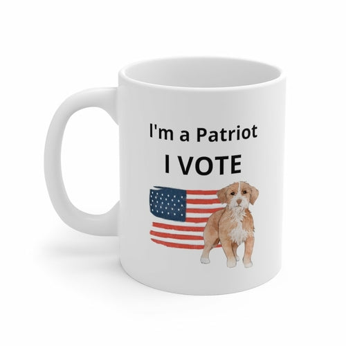 Puppy I'm a Patriot - I Vote Mug