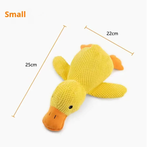 Yellow Quishy Duck Toy with Sound – Perfect for Pets