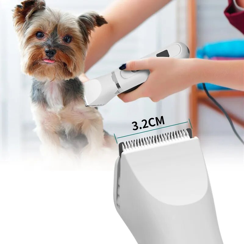 Dog Clippers Low Noise Paw Trimmer - Rechargeable Grooming Kit
