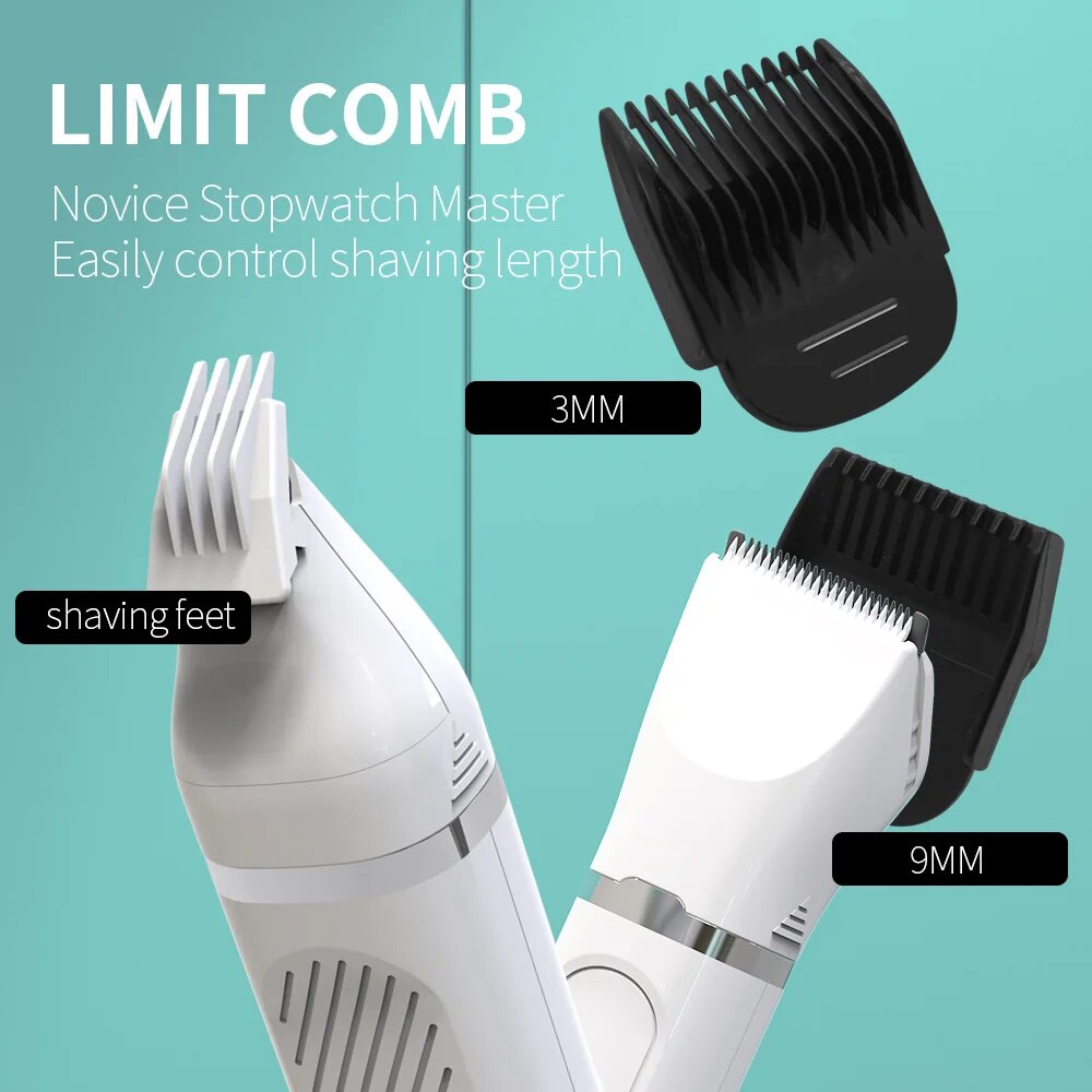 Dog Clippers Low Noise Paw Trimmer - Rechargeable Grooming Kit