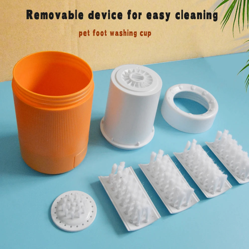 Portable Pet Paw Cleaning Cup Semi-Automatic