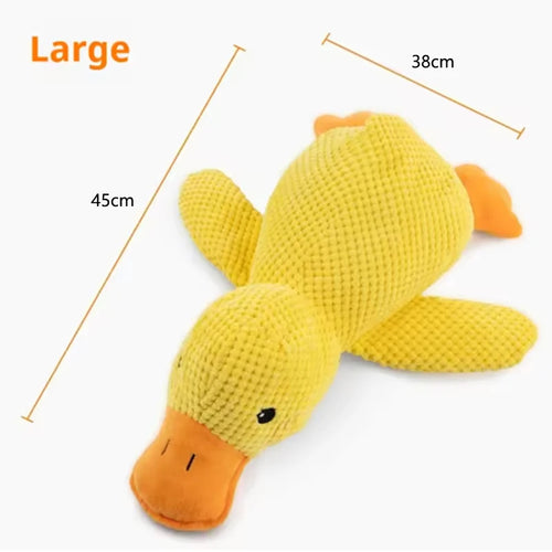 Yellow Quishy Duck Toy with Sound – Perfect for Pets
