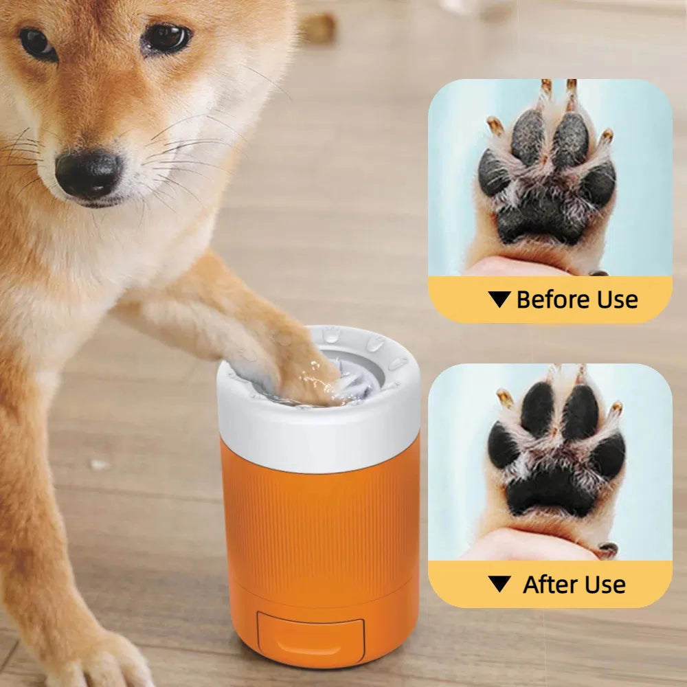 Portable Pet Paw Cleaning Cup Semi-Automatic