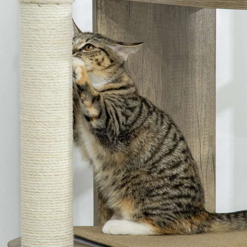 Corner Modern Cat Tree | Large Multilevel Cat Tower