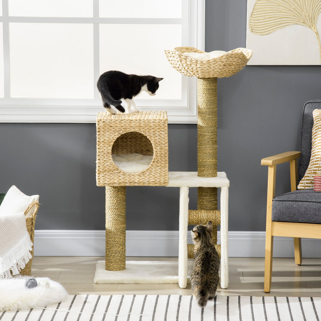 Cattail Weave Cat Tree - Kitty Tower