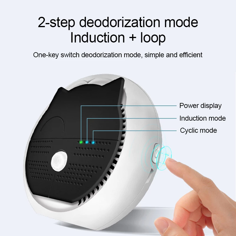 Cat Odor Purifier | Pet Litter Box Deodorizer | Toilet Air Cleaner