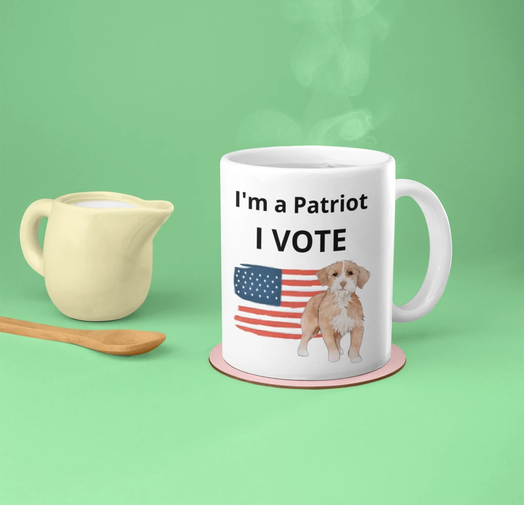 Puppy I'm a Patriot - I Vote Mug