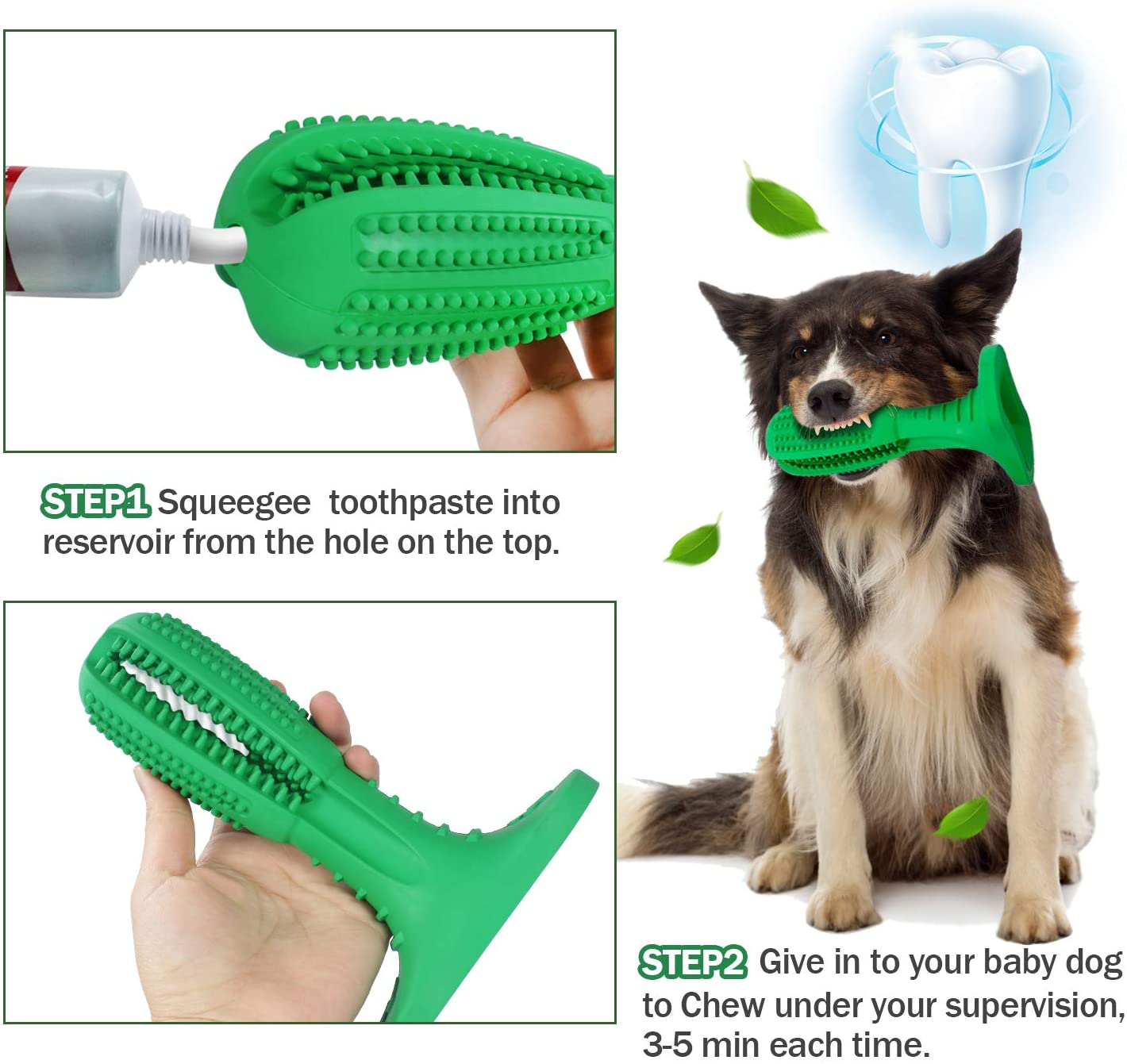 Natural Rubber Bite | Dog Toothbrush Toy