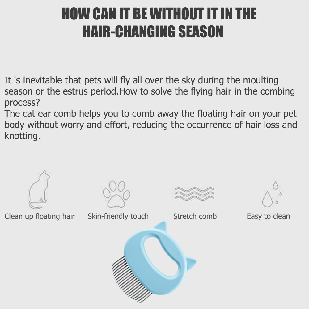 Pet Massage Brush - Remove Loose Hairs