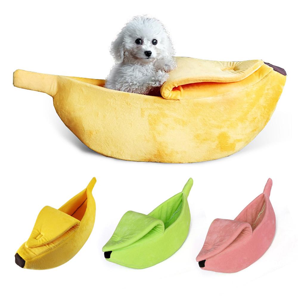 Funny Banana Pet Bed - Cute Cozy Mat Bed