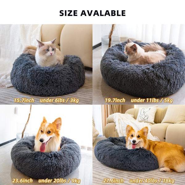 Washable Anti Anxiety Fluffy Pet Bed