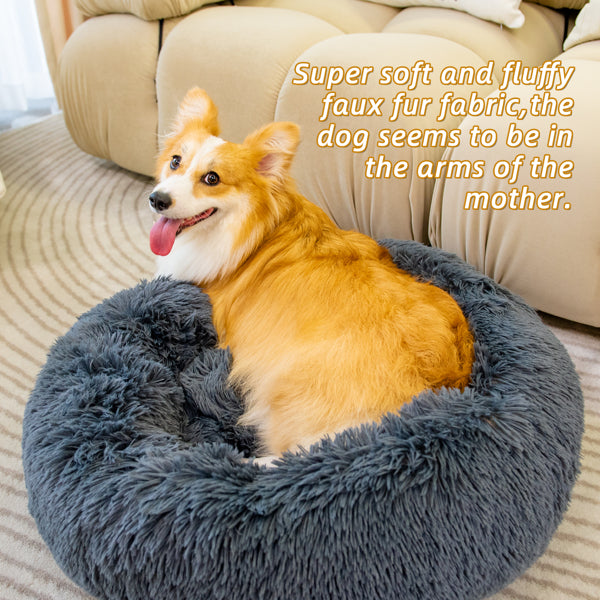 Washable Anti Anxiety Fluffy Pet Bed