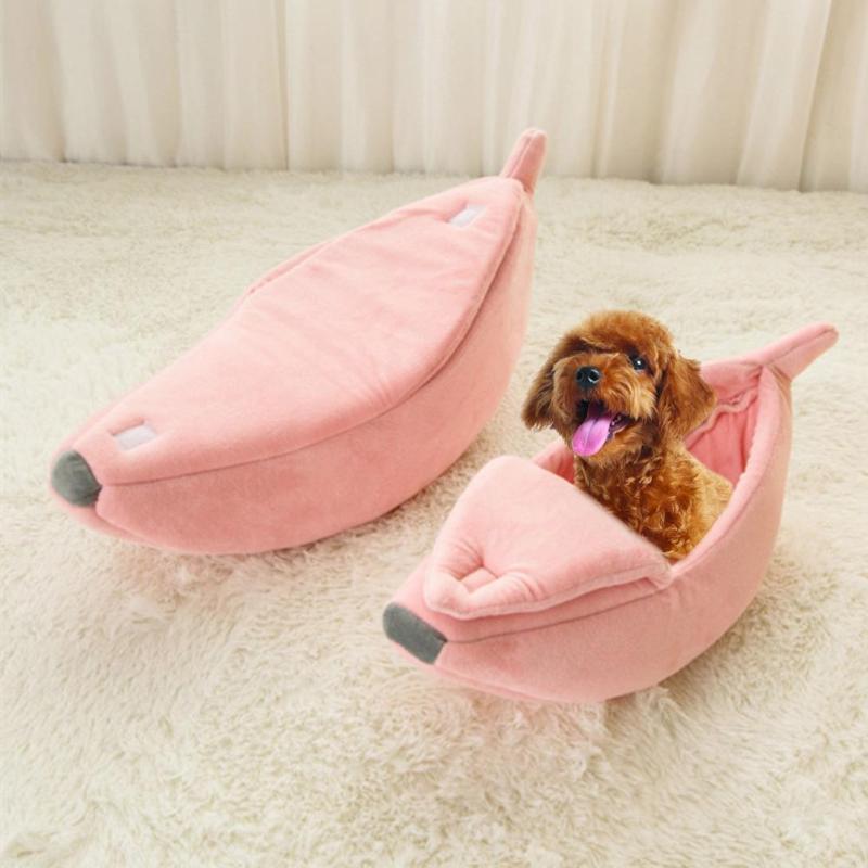 Funny Banana Pet Bed - Cute Cozy Mat Bed