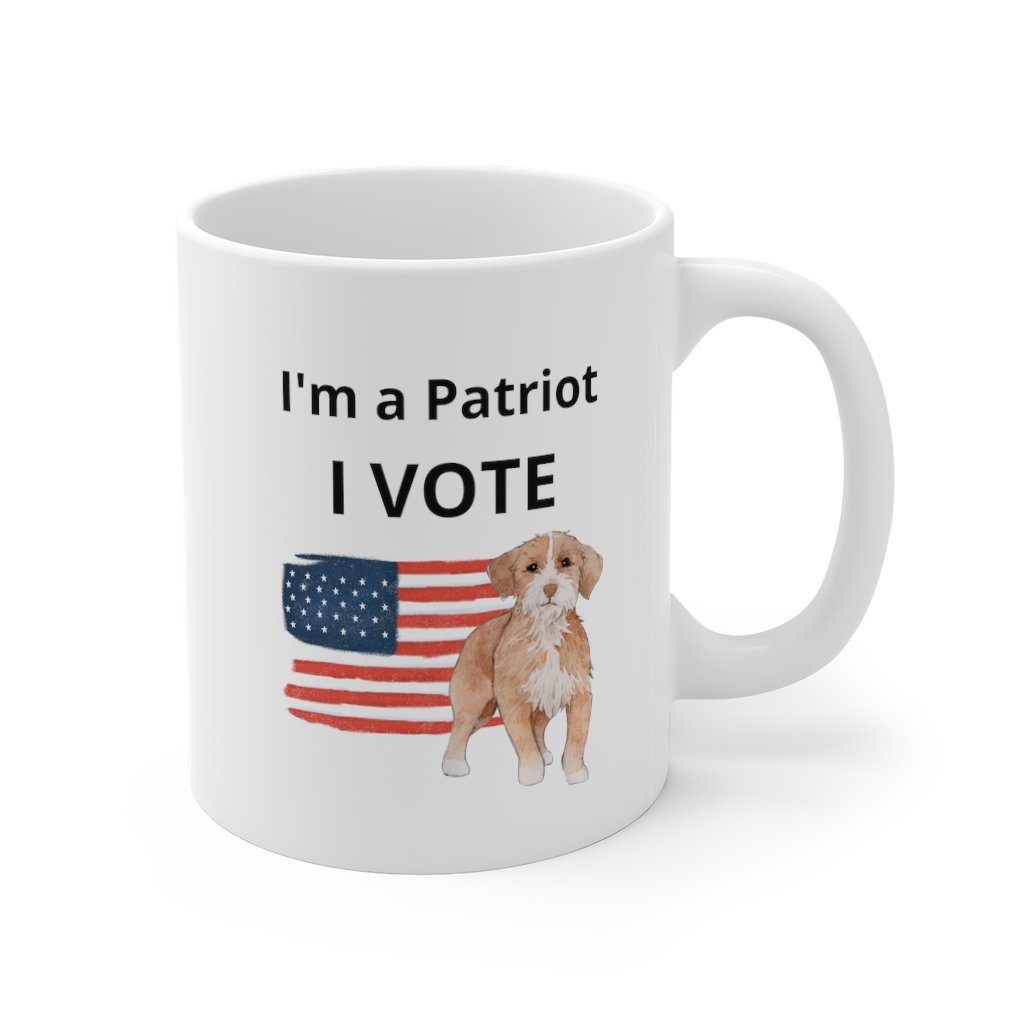 Puppy I'm a Patriot - I Vote Mug
