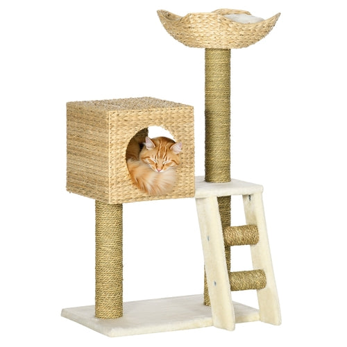 Cattail Weave Cat Tree - Kitty Tower