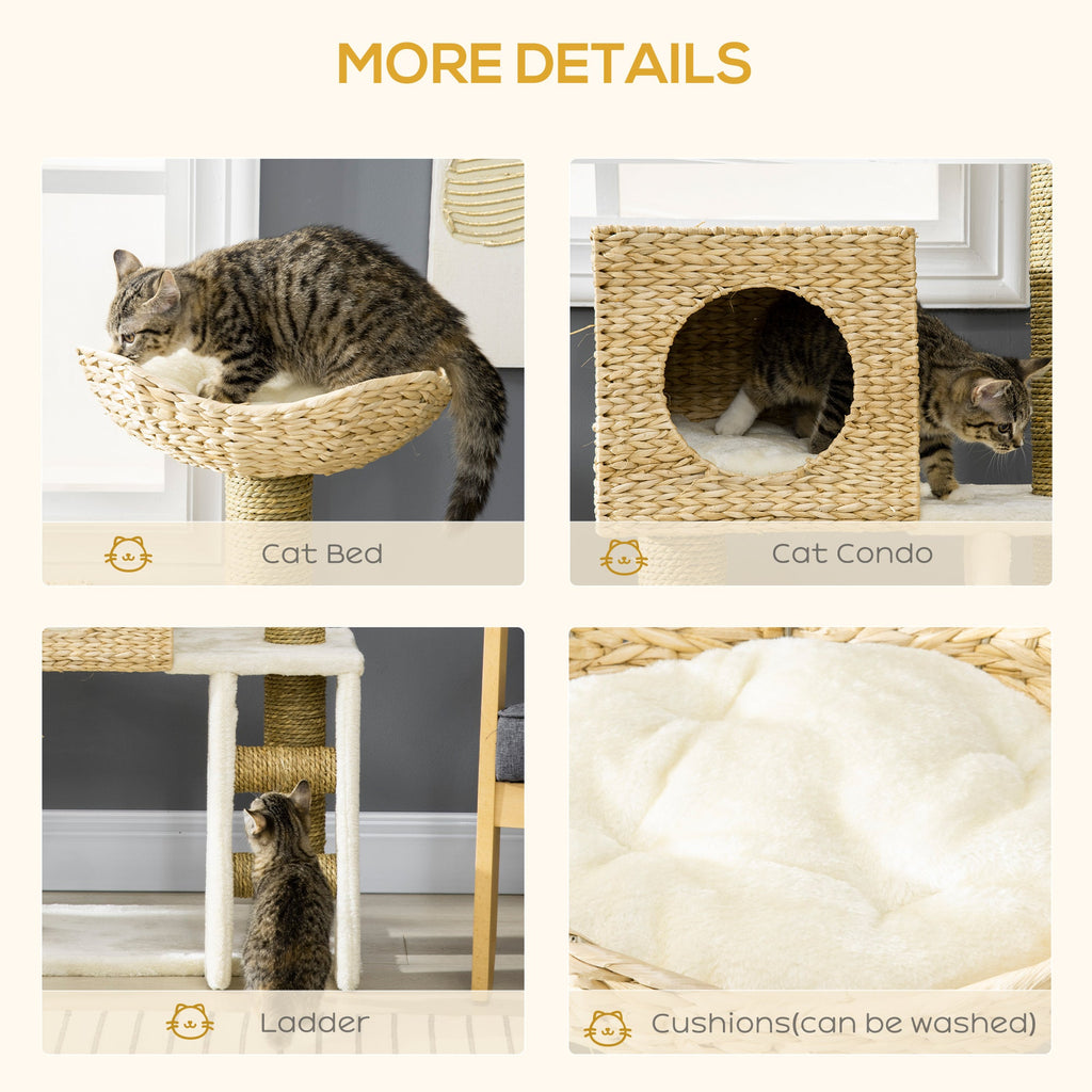 Cattail Weave Cat Tree - Kitty Tower